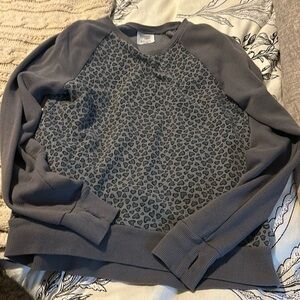 Girls leopard sweatshirt